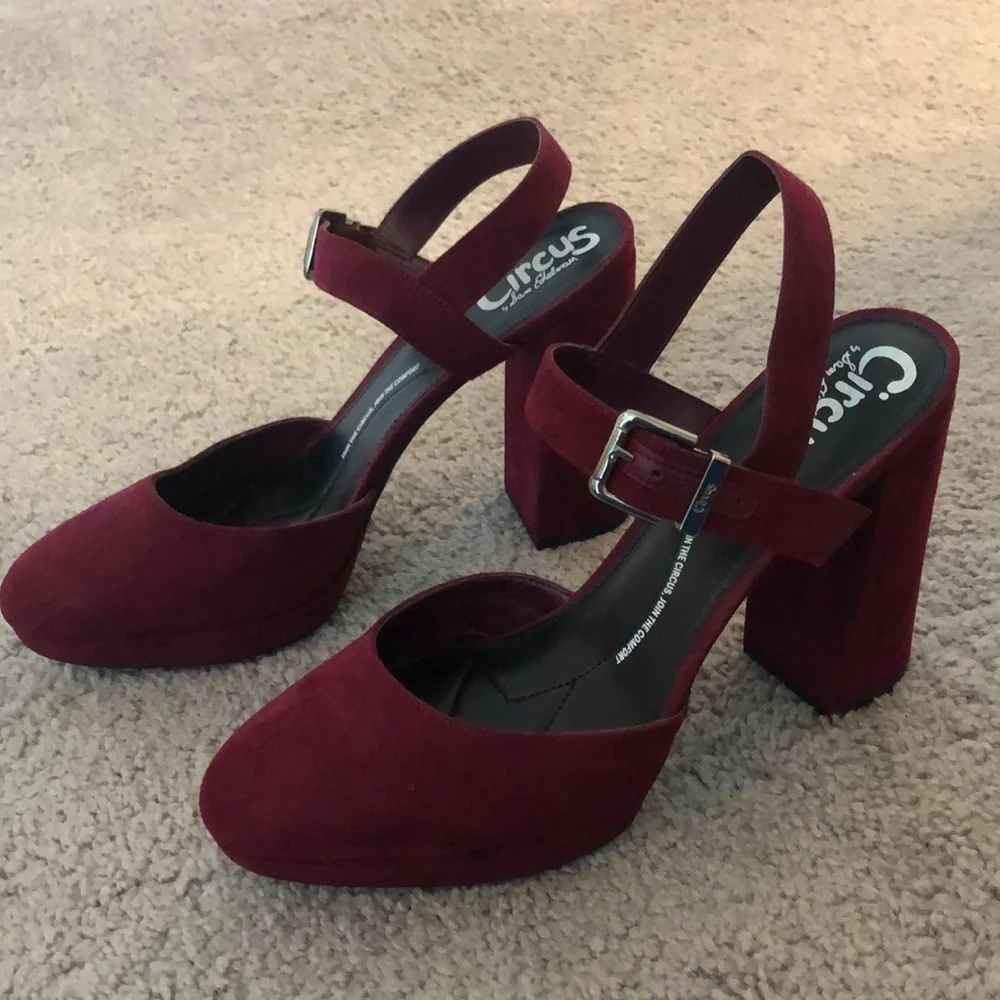 NWOT 3 1/2” Maroon Heels Circus By Sam Edelman - Picture 5 of 5